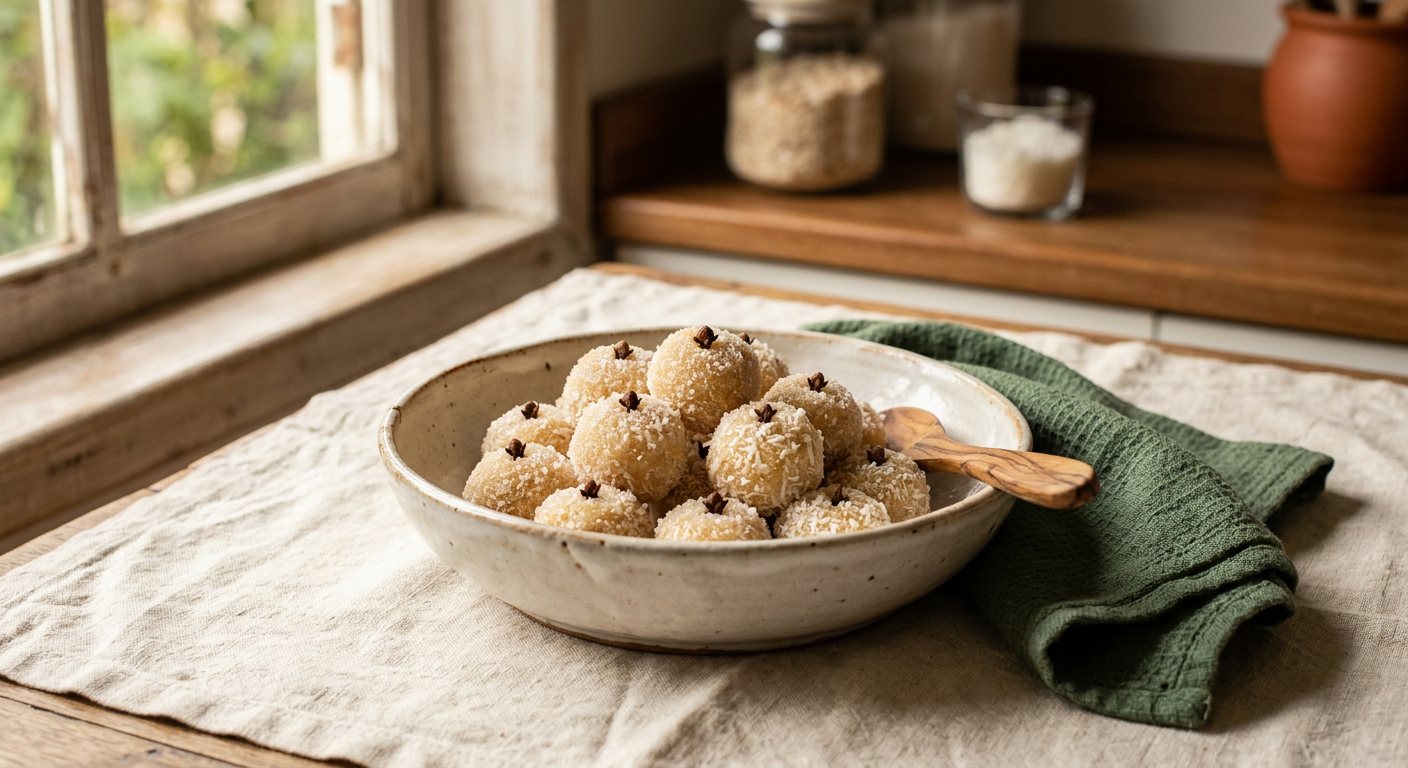 Beijinho (Coconut Kiss) — Condensed-Milk Coconut Truffles Rolled in Sugar