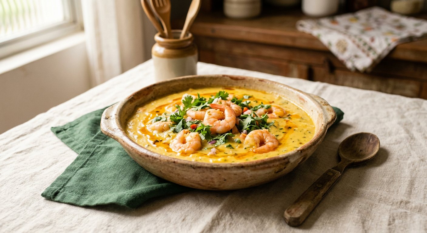 Bobó de Camarão (Shrimp Bobó) — Cassava Puree with Shrimp & Coconut Milk
