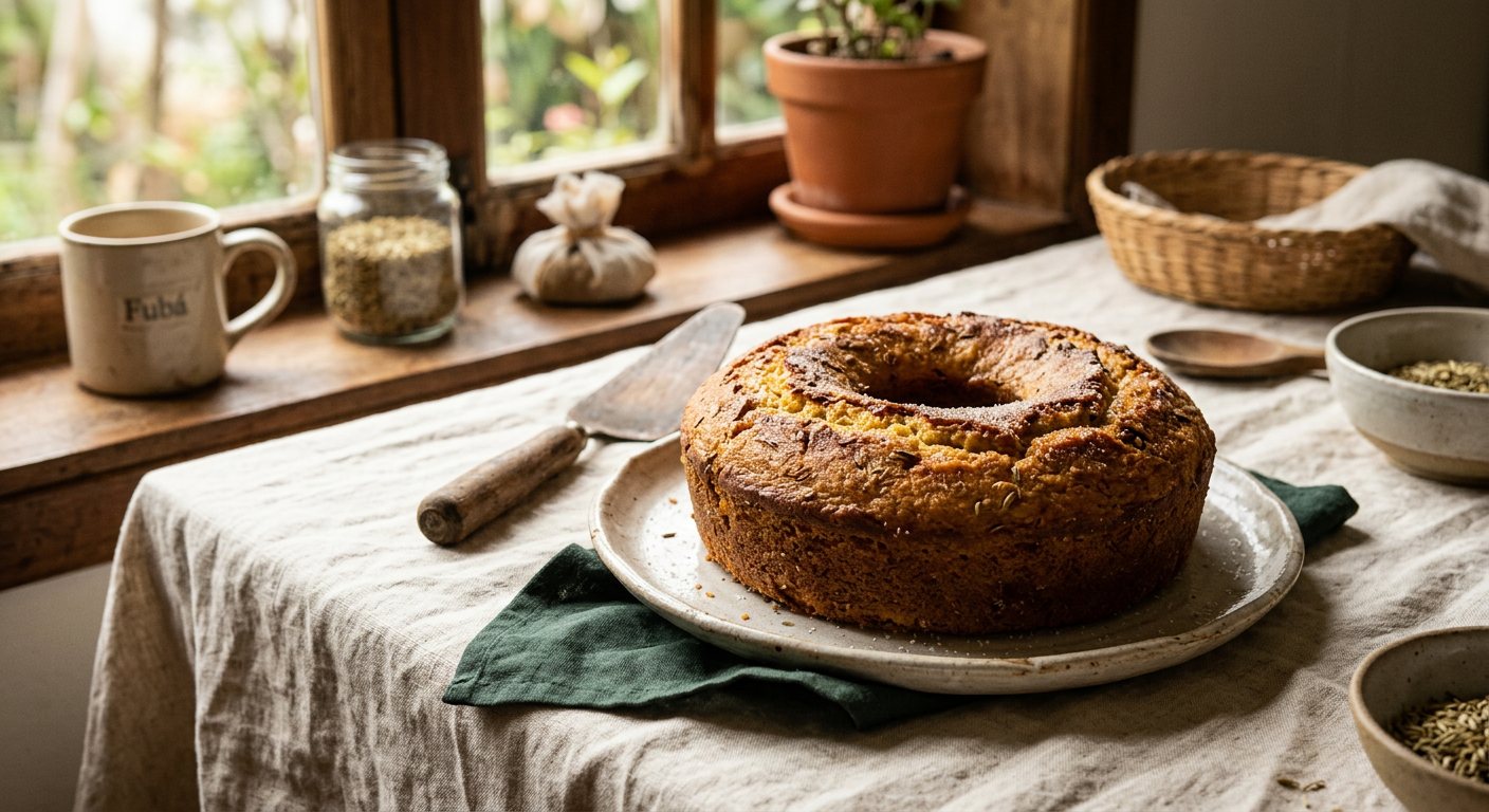 Bolo de Fubá com Erva-Doce (Cornmeal Cake with Fennel) — Brazilian home cooking