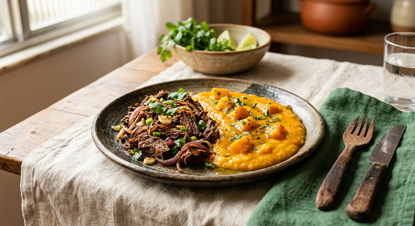 Carne de Sol com Quibebe (Sun-dried Beef with Pumpkin) — Brazilian home cooking