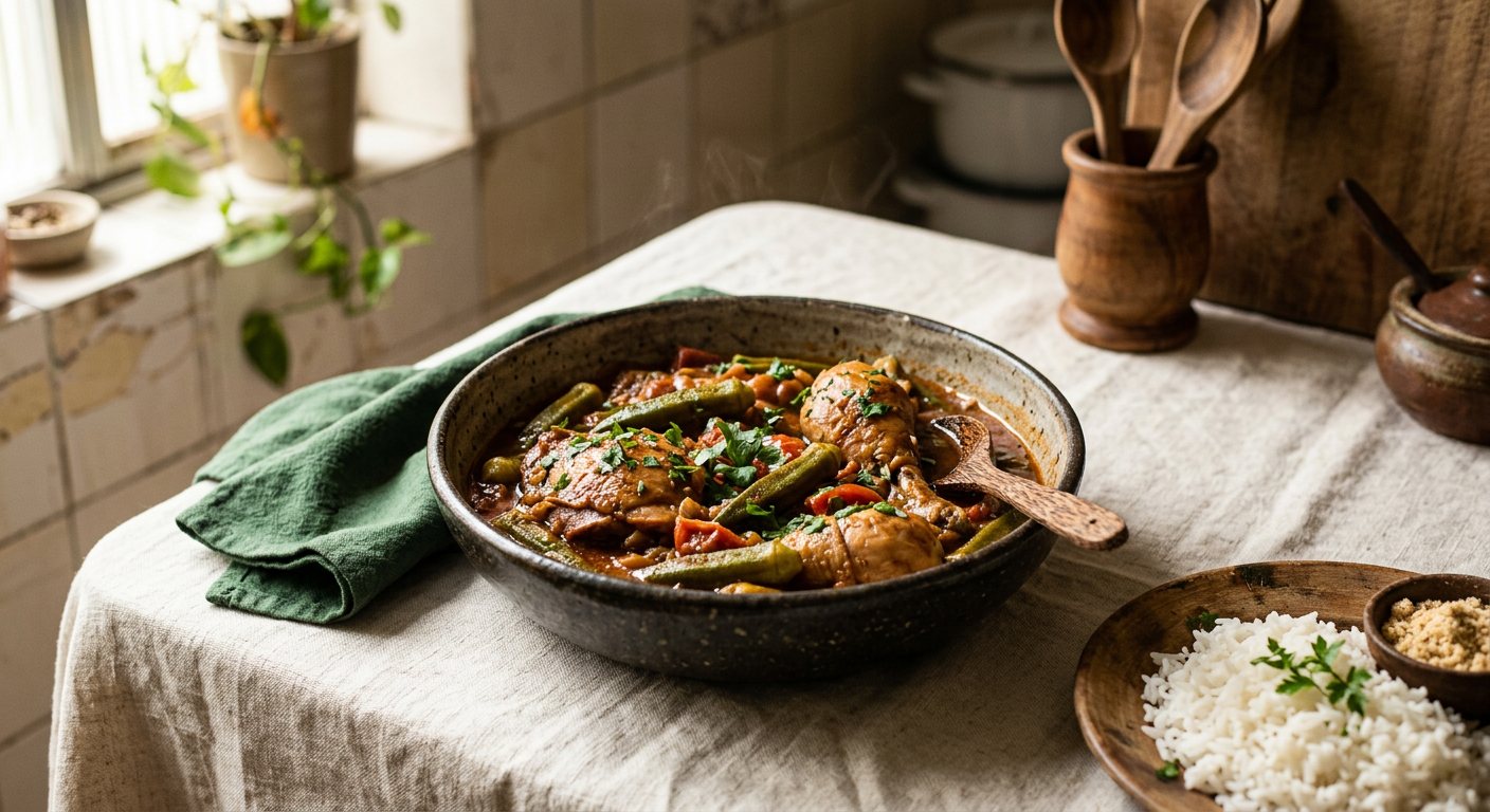 Frango com Quiabo (Chicken & Okra) — Brazilian home cooking