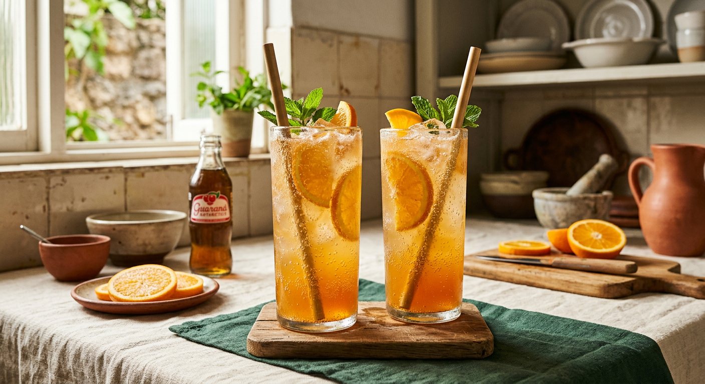 Guaraná com Laranja (Guaraná Orange Mocktail) — The Non-Alcoholic Party Cup: Guaraná Soda and Orange