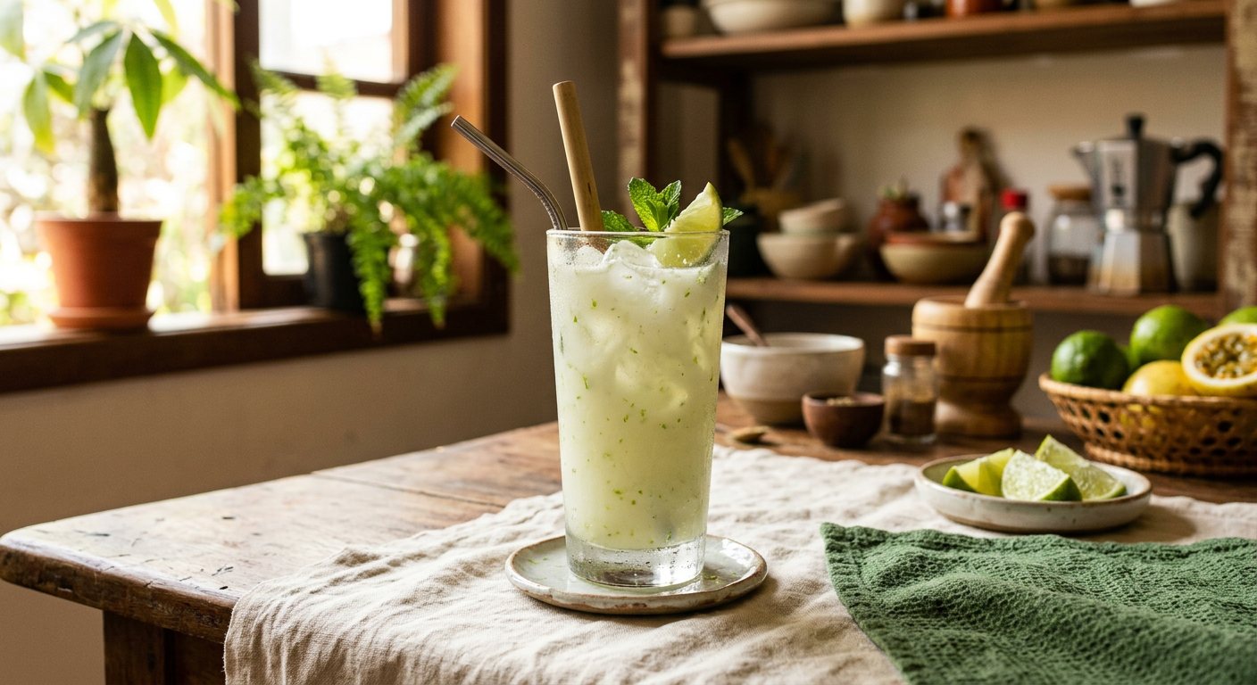 Limonada Suíça (Brazilian Lemonade) — Blended Limeade with Condensed Milk, Smooth as Silk