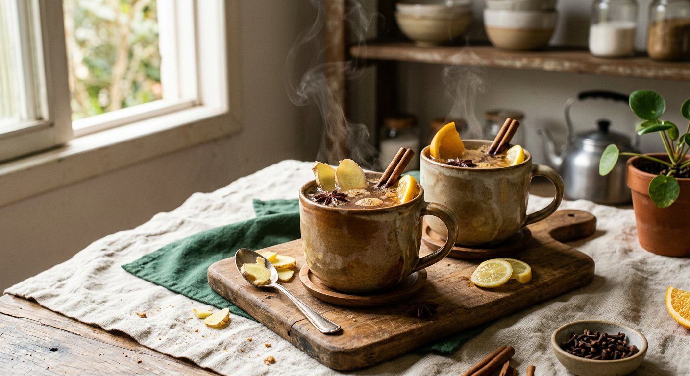 Quentão (Hot Mulled Cachaça) — Festa Junina's Spiced Hot Drink of Ginger, Cinnamon and Cachaça
